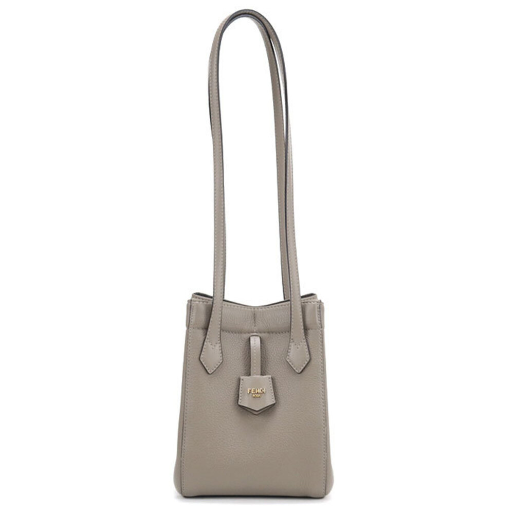 FENDI shoulder bag 8BS083 APZA Origami Mini Women's Gray